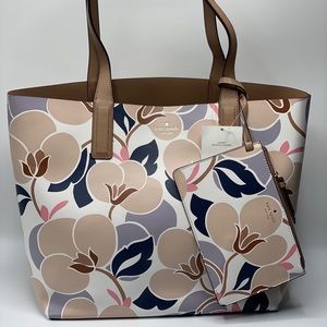 KATE SPADE MYA BREEZY FLORAL ARCH PLACE TOTE